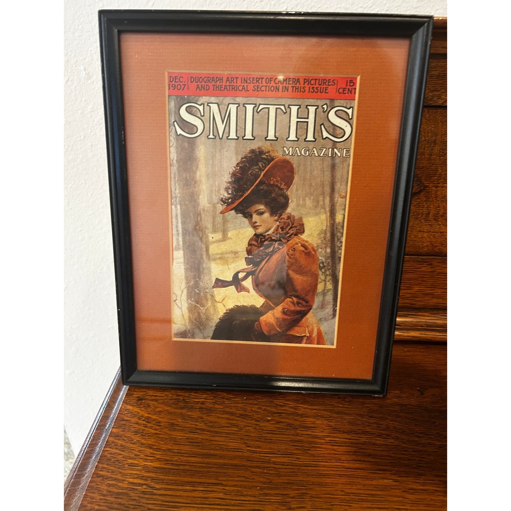 Vintage Framed Smith's Magazine Cover - Picture 1 of 3